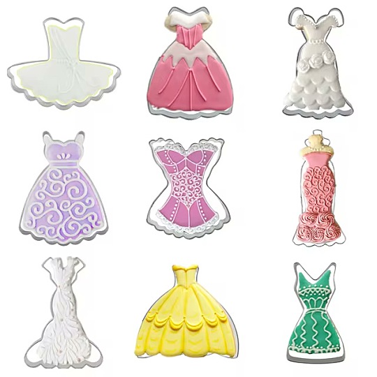 Image of Dresses Cookie Cutters recipes