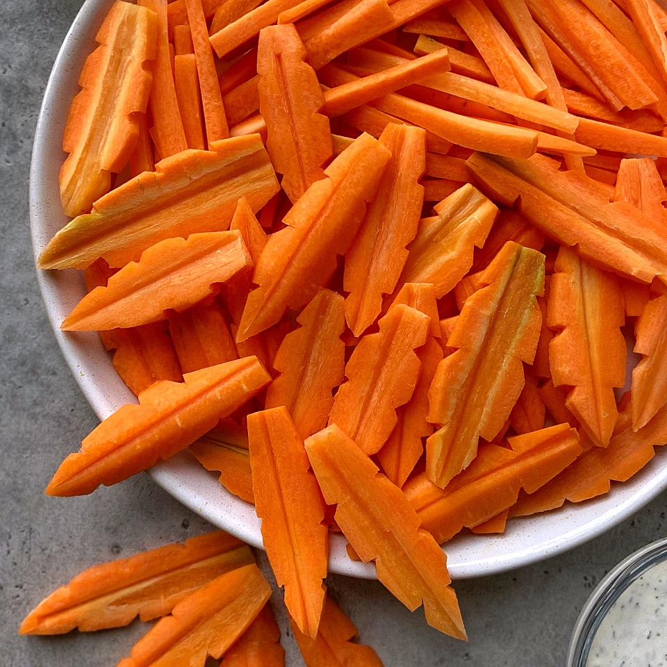 Image of Carrot Autumn Leaves Platter