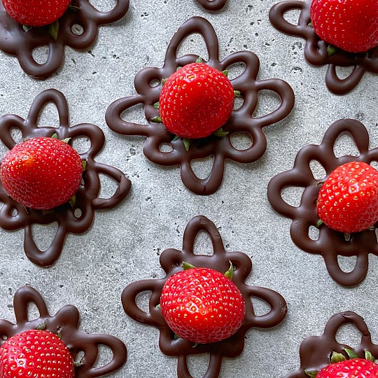 Image of Strawberry Chocolate Mandalas