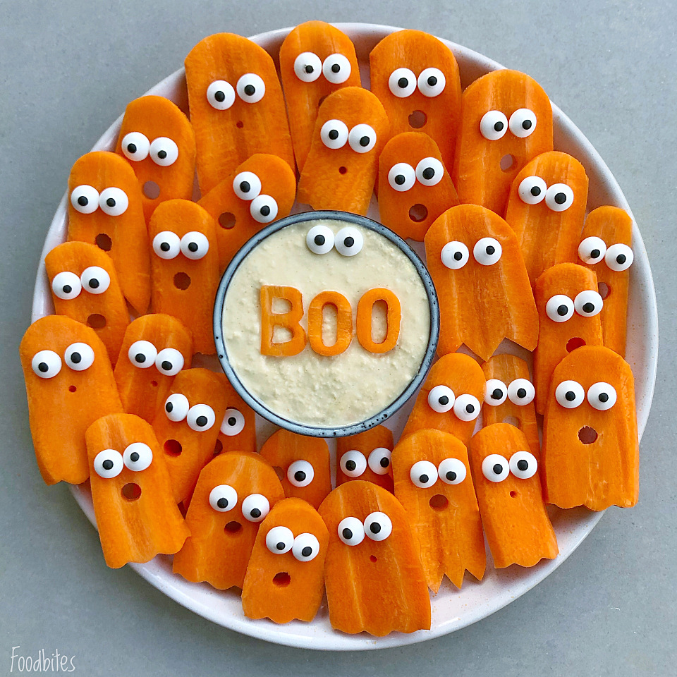 Image of Spooky Carrots & Hummus