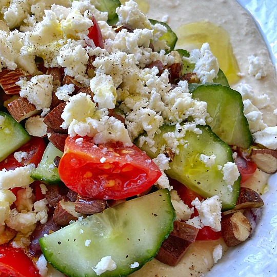 Image of Greek Salad Hummus