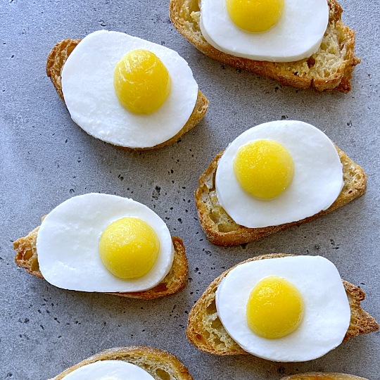 Image of 'Fried Egg' Crostini