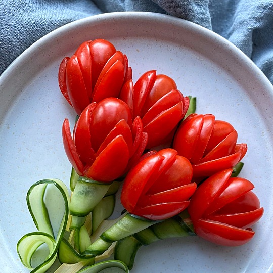 Image of Tomato Tulip Bouquet