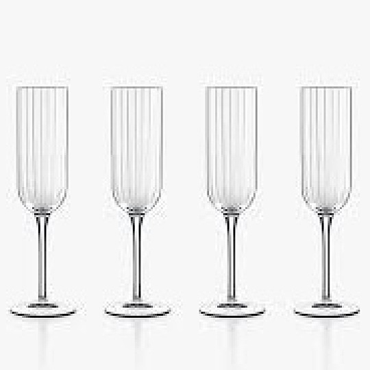 Image of Crystal Champagne Flutes
