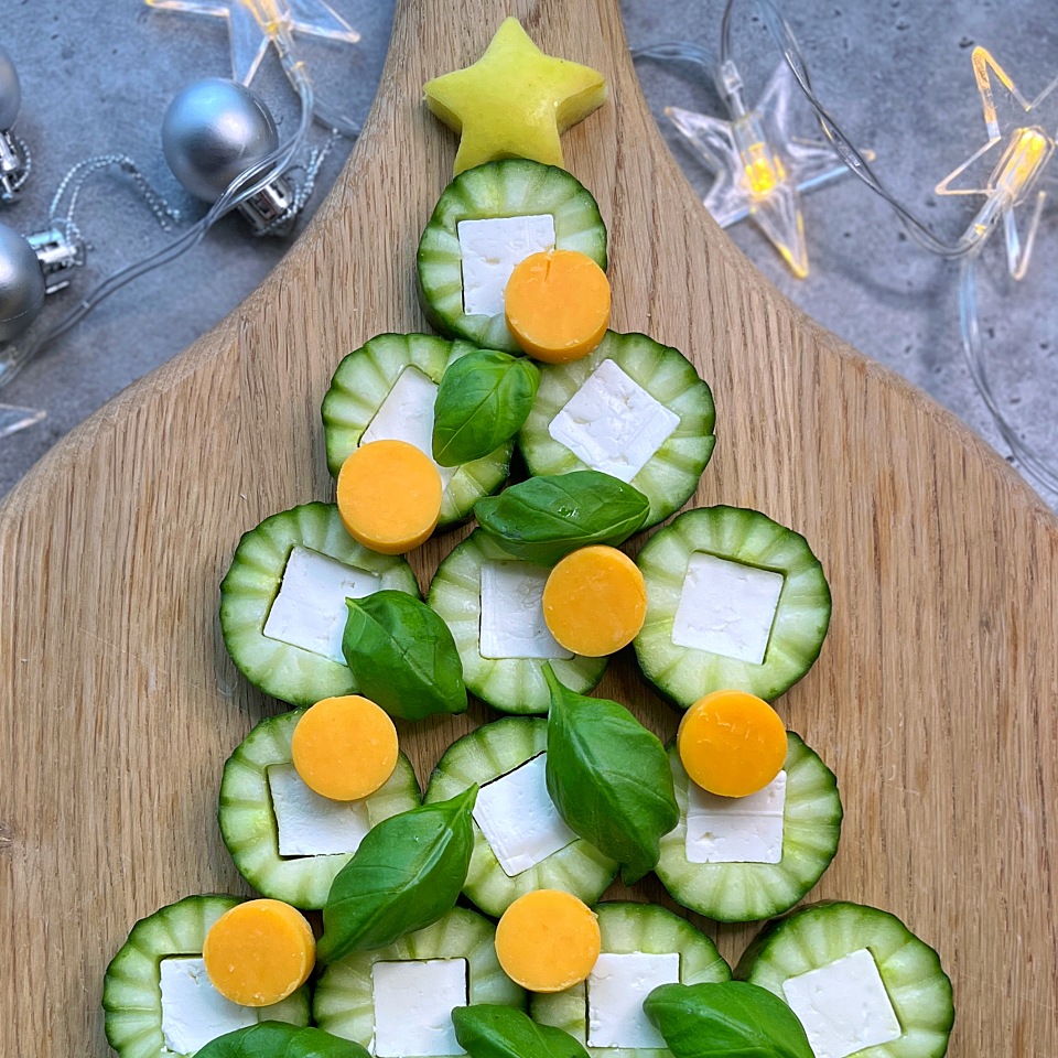Image of Christmas Tree Cheese Platter