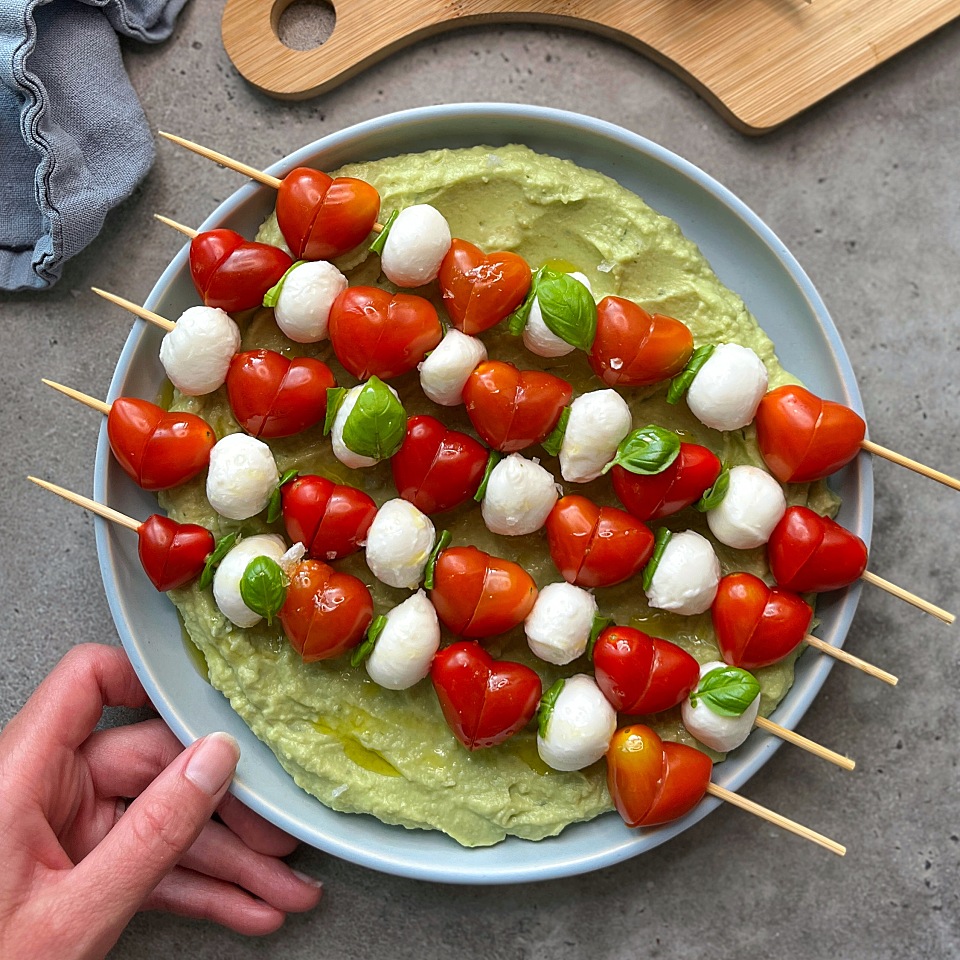Image of Tricolore Salad with Avocado Cream