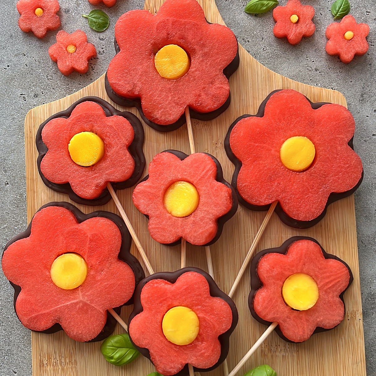 Image of Chocolate Fruit Skewers