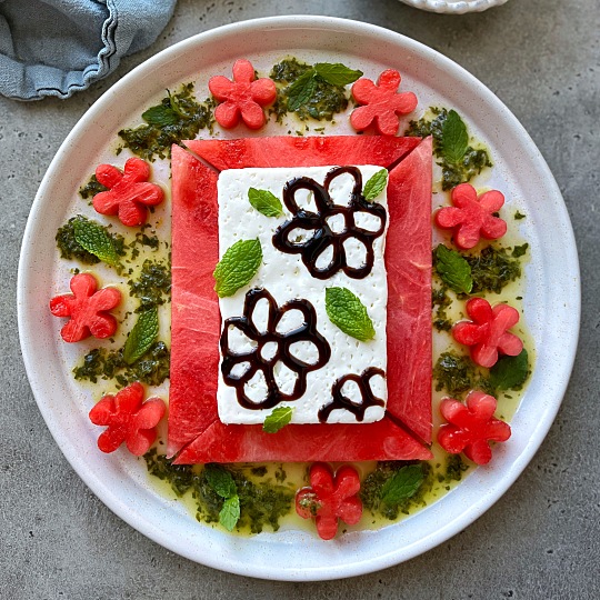 Image of Watermelon Salad with Mint Chimichurri recipe