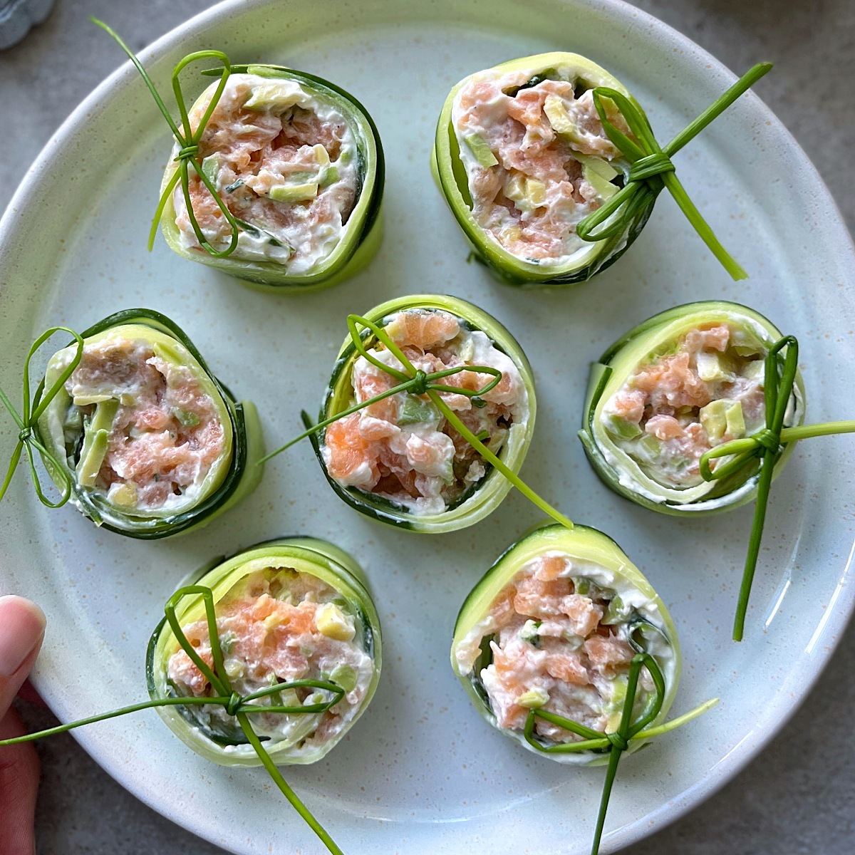 Image of Cucumber Salmon Rolls