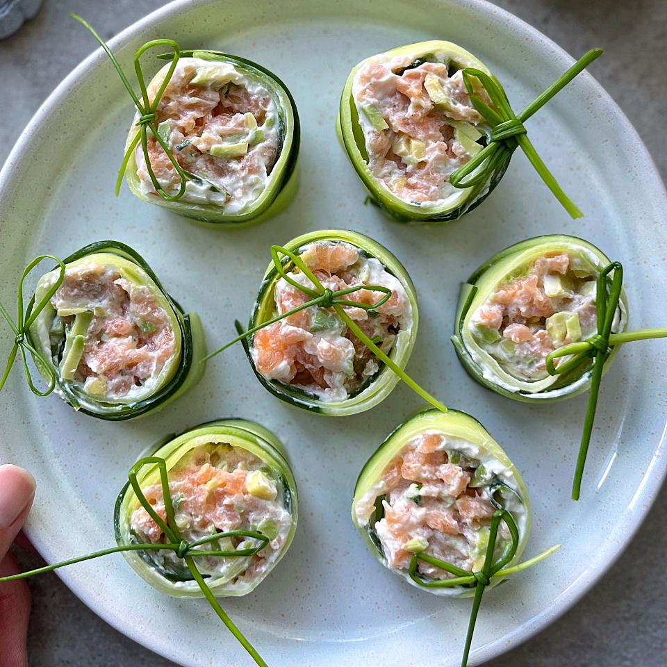 Image of Cucumber Salmon Rolls