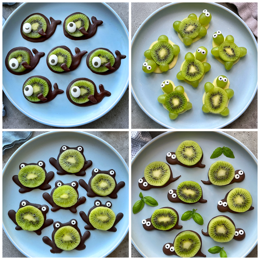 Cute Fruit Animals Roundup (Fun and Creative Food Art)